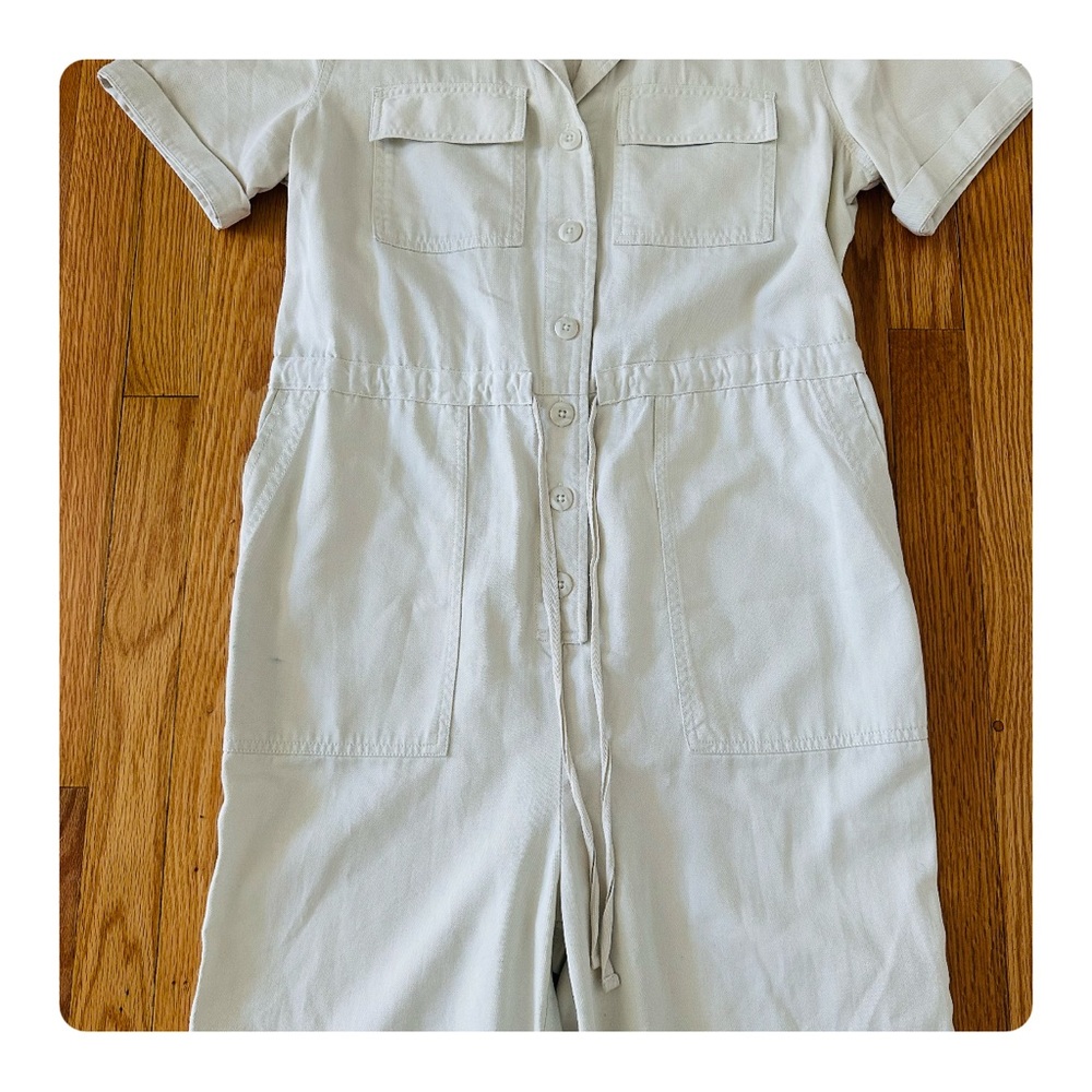 ★ Gap Utility Jumpsuit - Color Off white/ Grey Stone ★ - Picture 9 of 17